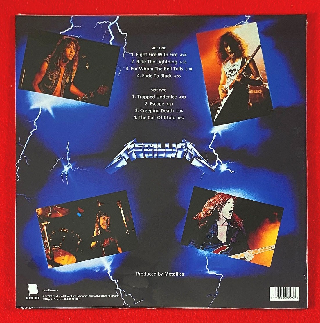Metallica – Ride The Lightning – 180-Gram Vinyl LP