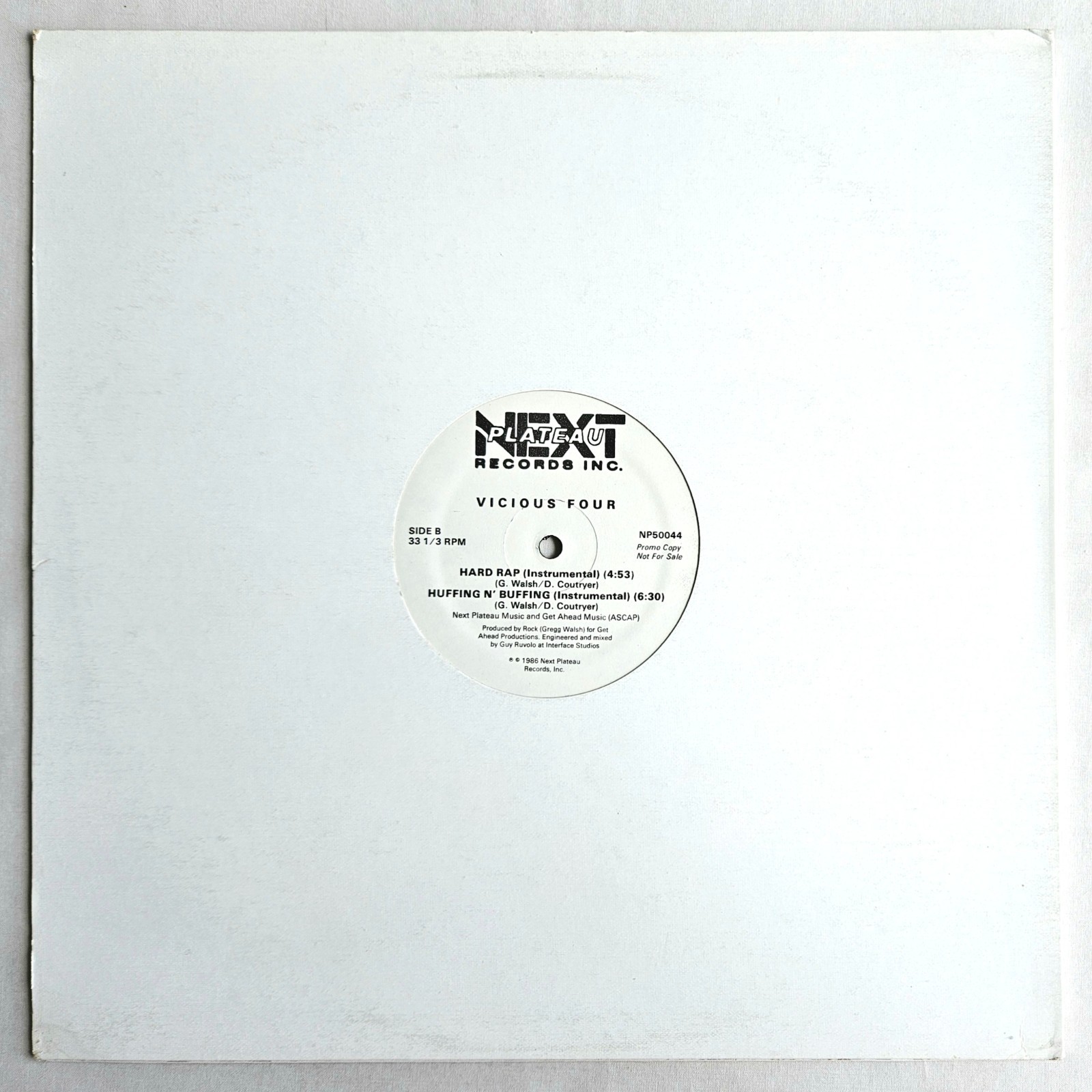 1986 – VICIOUS FOUR – HARD RAP / HUFFING N’ BUFFING – BLACK ROCK & RON DEBUT