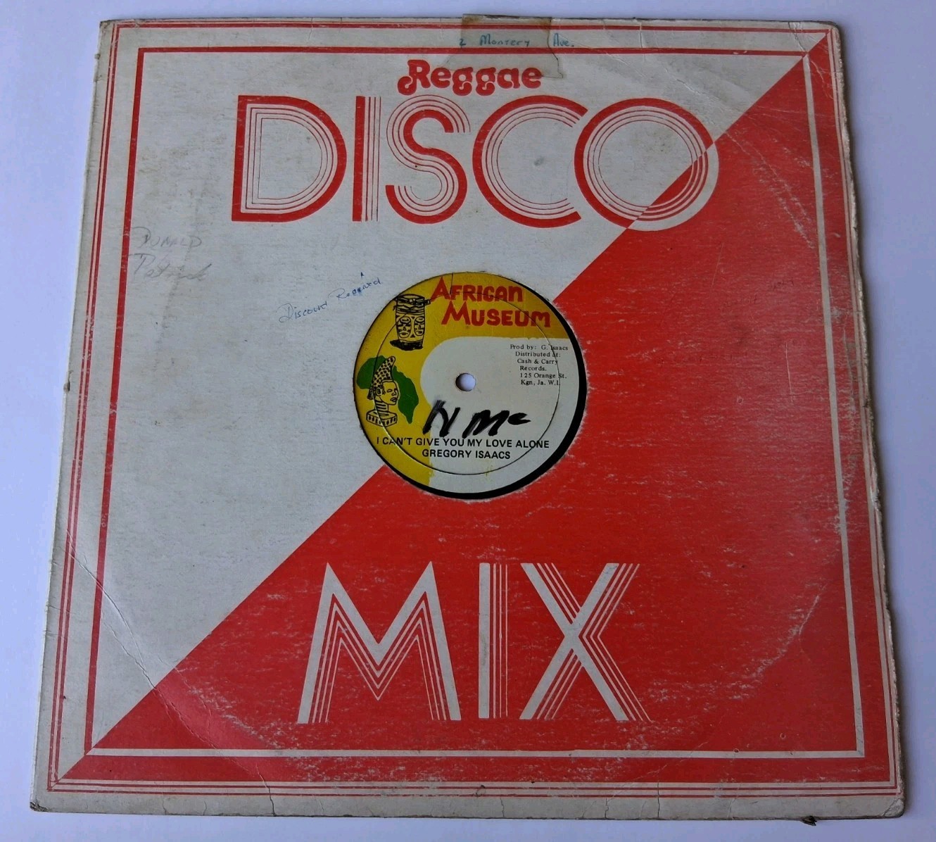 Gregory Isaacs – I Can’t Give You My Love Alone 12″ Single – 1981 African Museum