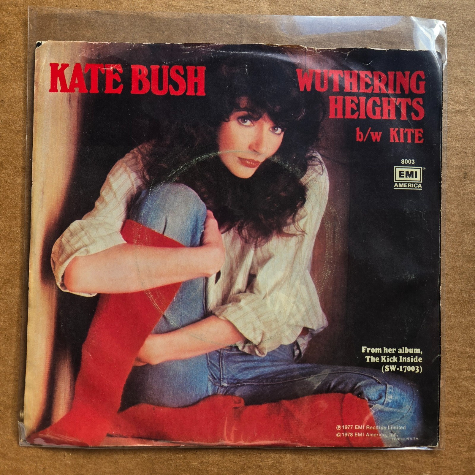 KATE BUSH Wuthering Heights/Kite POP 45 7″ Record Vinyl Records