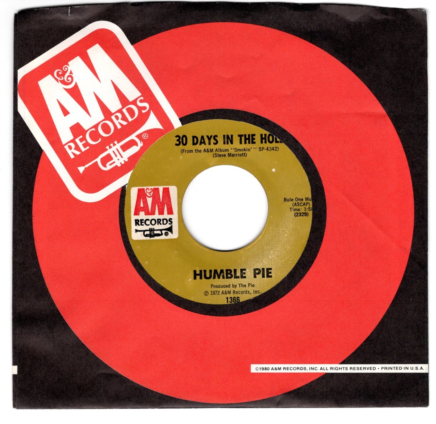 Humble Pie- 30 Days in the Hole (VG+)
