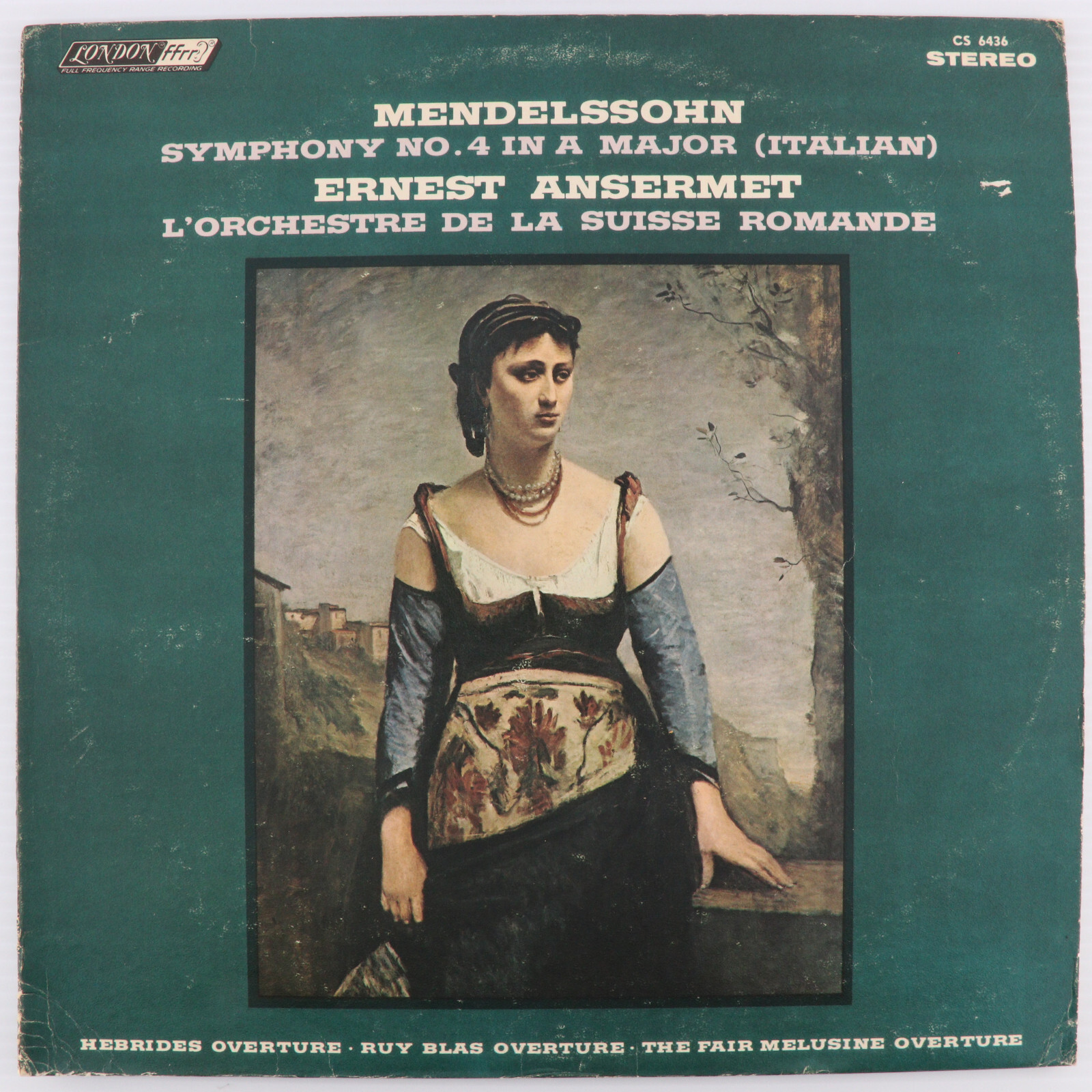 Ansermet Conducts Mendelssohn, L’Orchestre Suisse Romande 1965 LP Record CS 6436