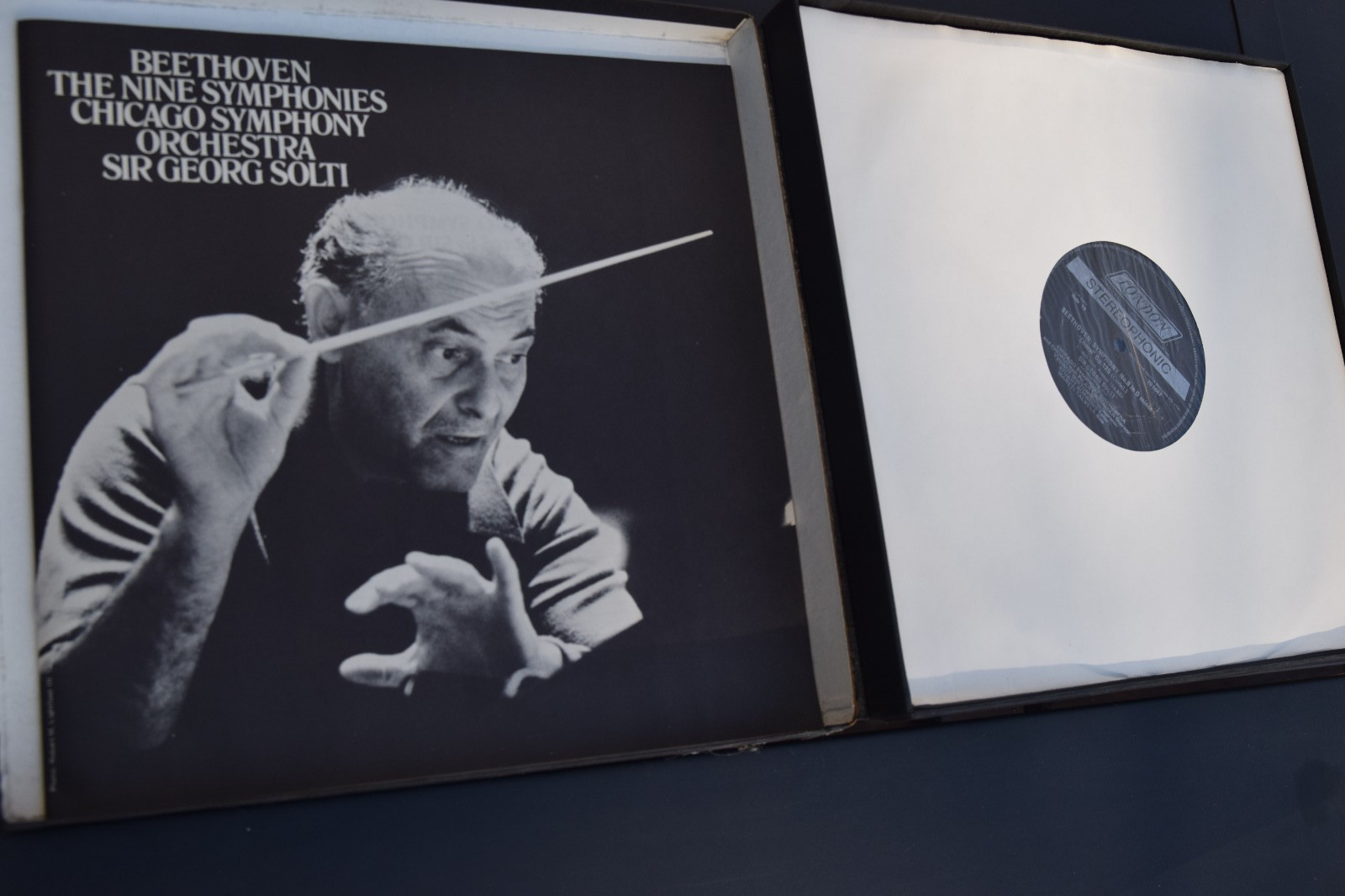 “Beethoven Nine Symphonies” Sir Georg Solti/Chicago Pristine 9 LP’s