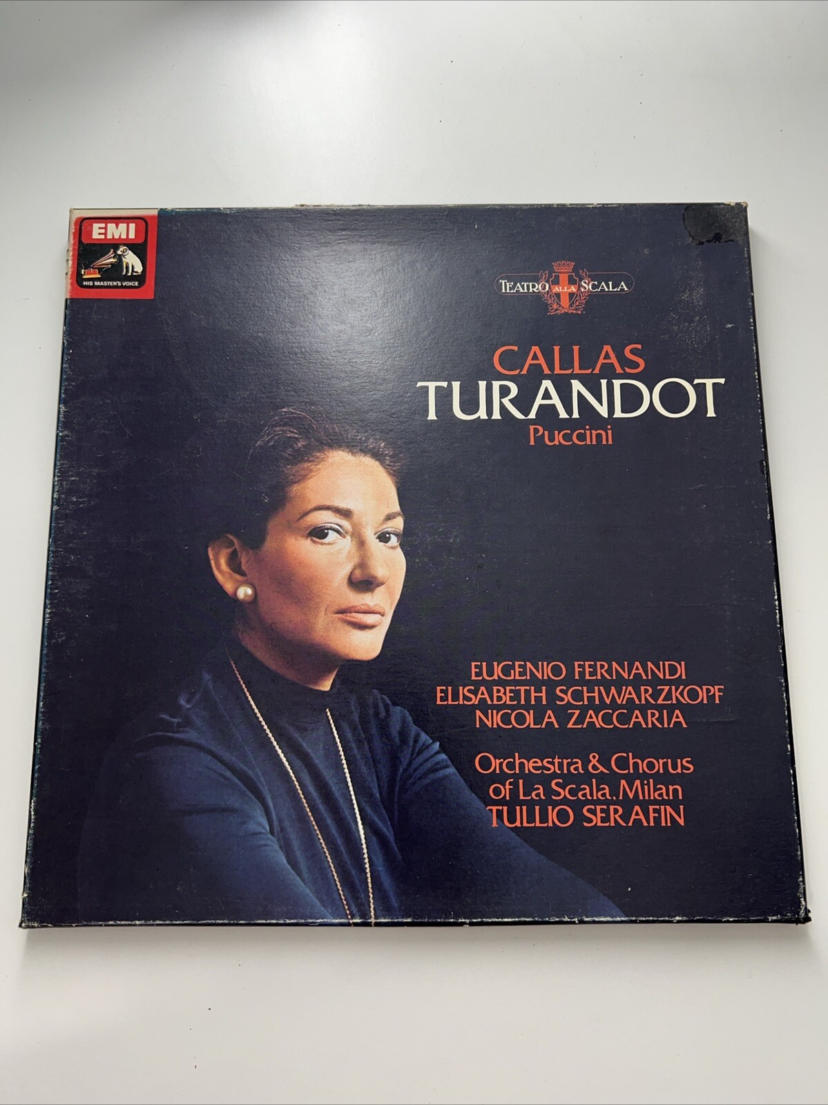 RLS 741 PUCCINI Turandot SERAFIN LA SCALA CALLAS HMV MONO 3LP BOX Mint Vinyls