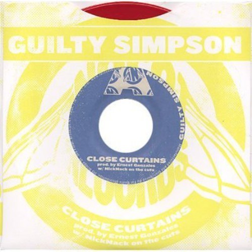 Guilty Simpson ‎– Close Curtains NEW 7″ RED VINYL – FREE US SHIPPING