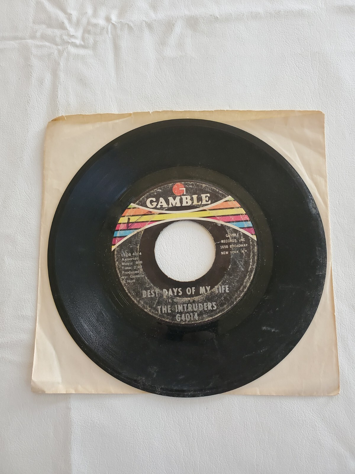 The Intruders Pray For Me / Best Days Of My Life GAMBLE VG Tested