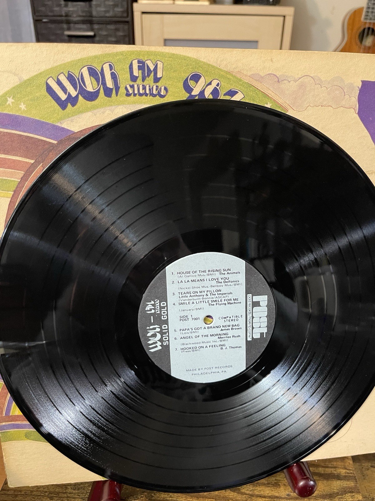 WOR FM STEREO 98.7 SOLID GOLD DOUBLE VINYL LP PACKED WITH SOLID GOLD HITS!
