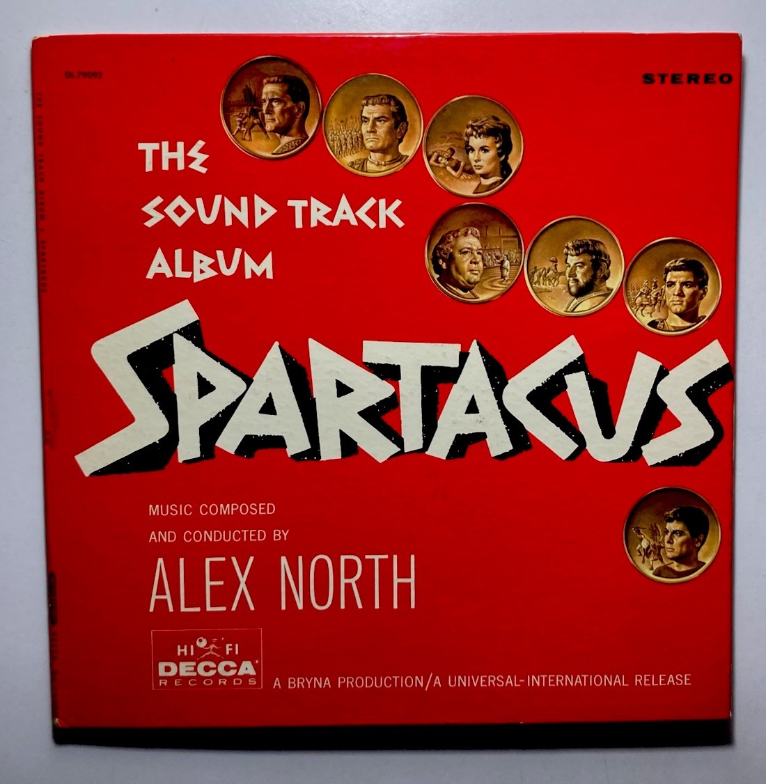 ALEX NORTH “Spartacus” Movie Soundtrack Vinyl LP 1970 Decca DL 79092 Booklet 8pg