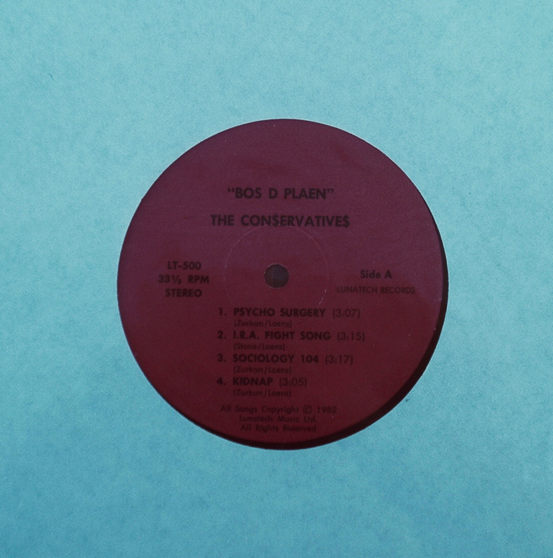 Rare Super Clean The Conservatives Bos D Plaen – Synth Power Pop – Lunatech 1983
