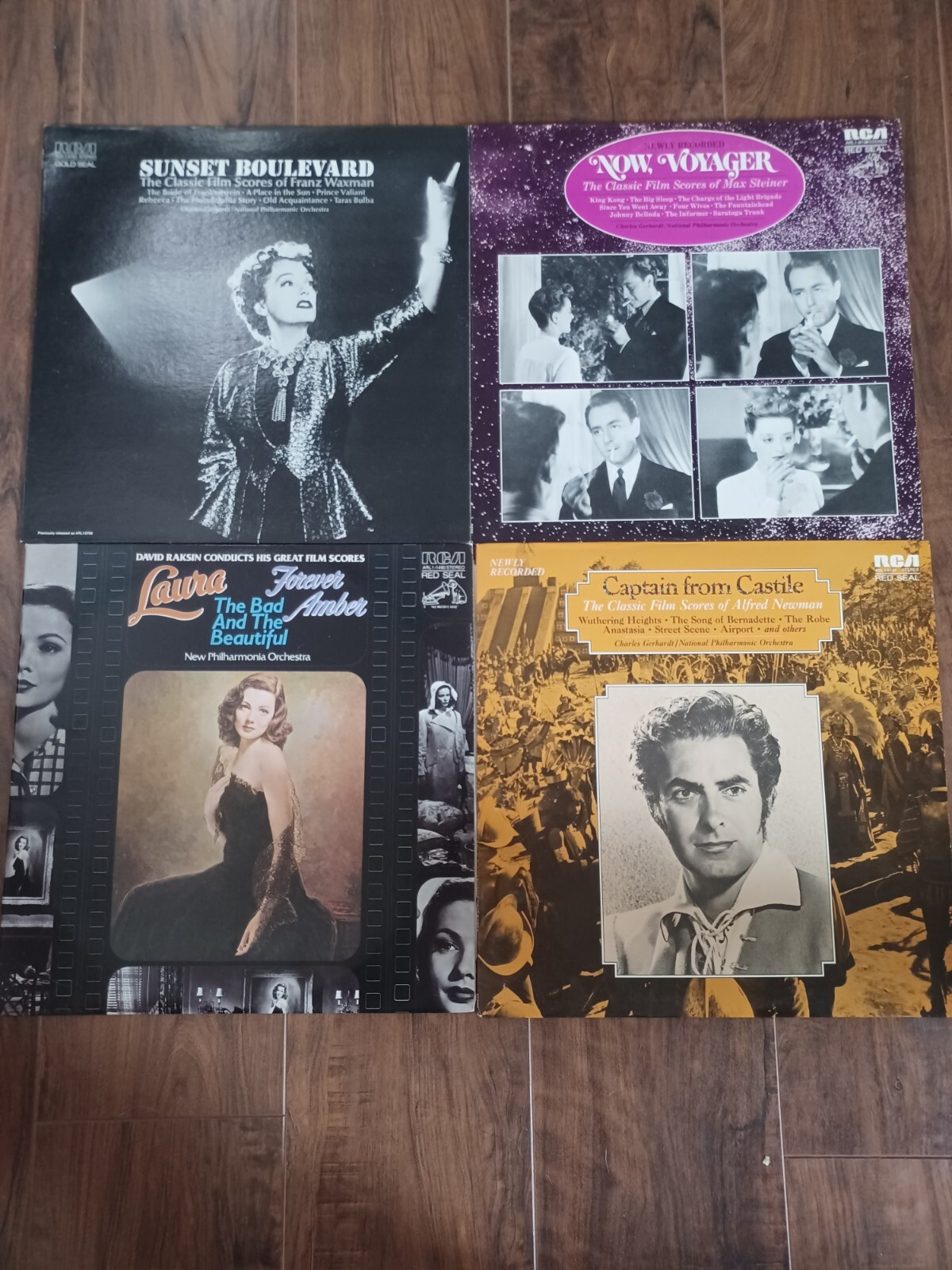 Lot of 4 Philaharmonic Orchestra LPs – CHARLES GERHARDT Sunset Castile Voyager