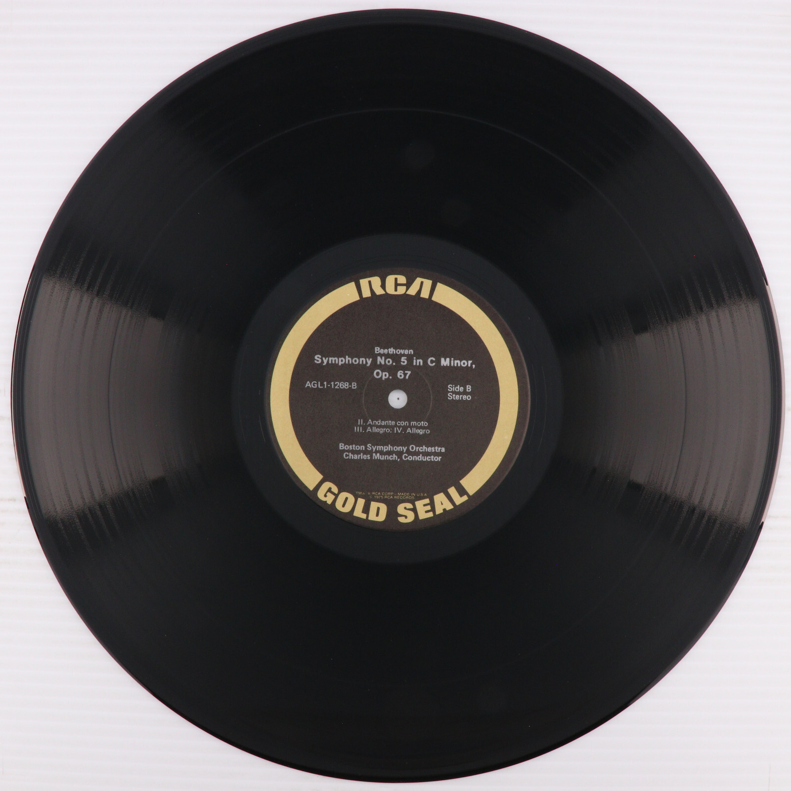 Beethoven, Schubert, Munchl – Symphony No. 5, 8 – 197 Stereo LP Record AGL1-1268
