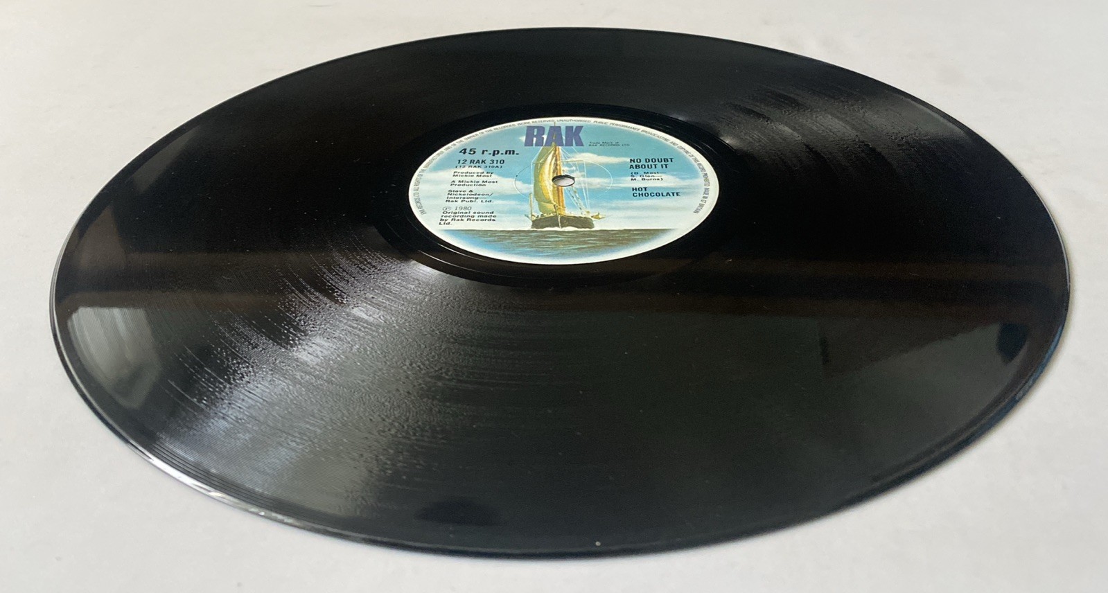 Hot Chocolate – No Doubt About It 12″ Single Record 12RAK310 RAK 1980 Ex / Vg+