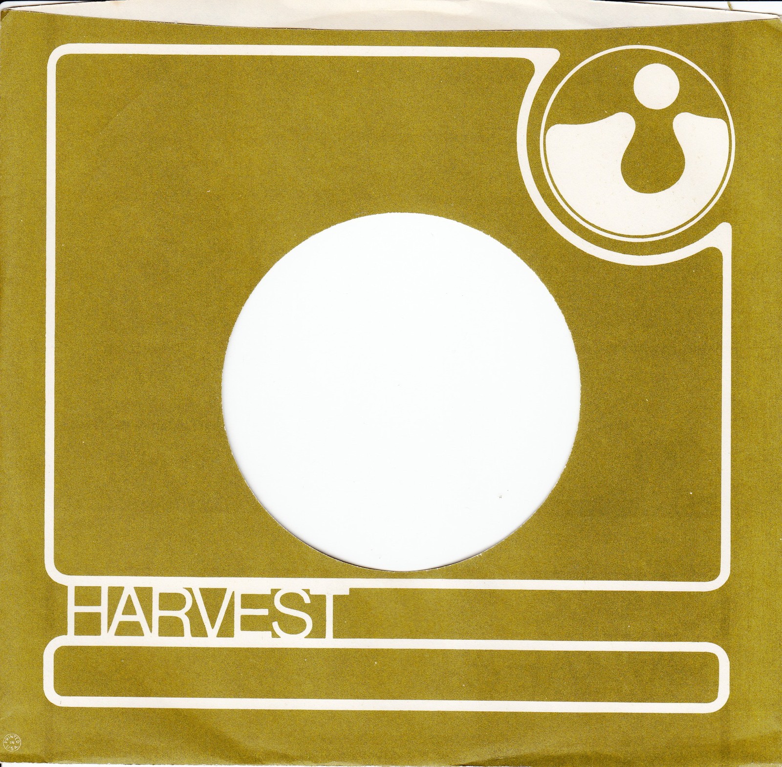 Company Sleeve 45 Harvest – Green W/ White Border Text & Logo
