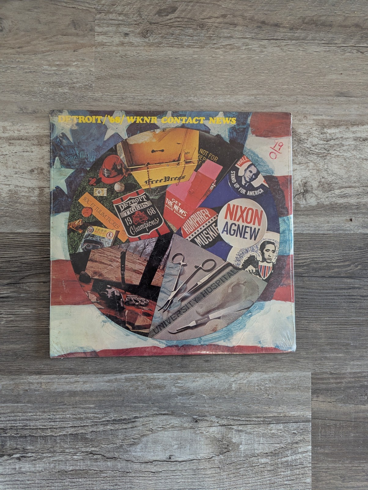 NEW! DETROIT ’68 WKNR CONTACT NEWS Vinyl LP ~A Year In Retrospect /Tigers Champs