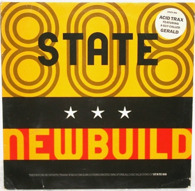 808 STATE Newbuild OG LP UK Creed Records VG+ Acid House Electronic VG+ 1988