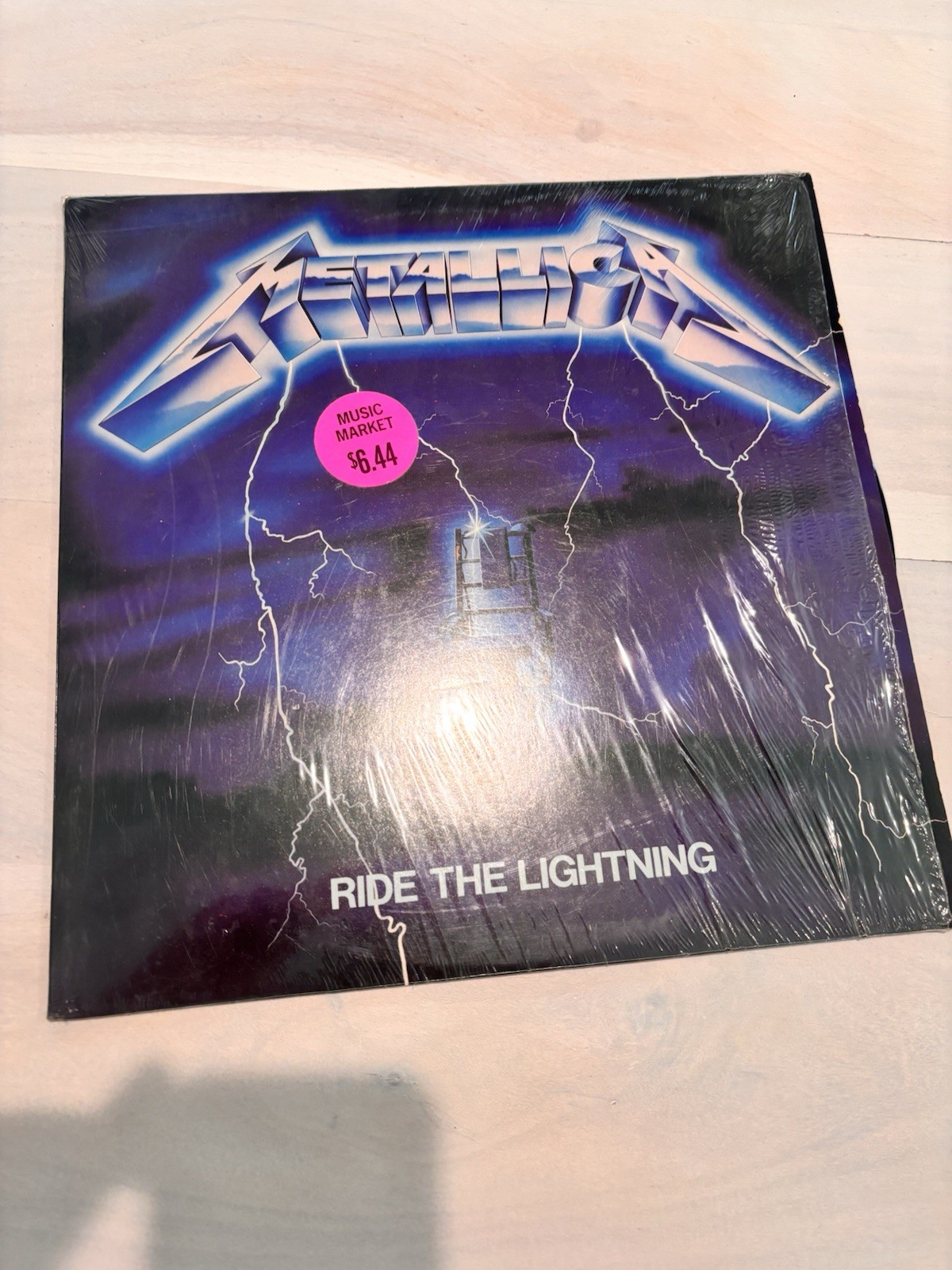 Metallica Ride the Lightning Elektra 12″ LP Stereo Black Vinyl Record