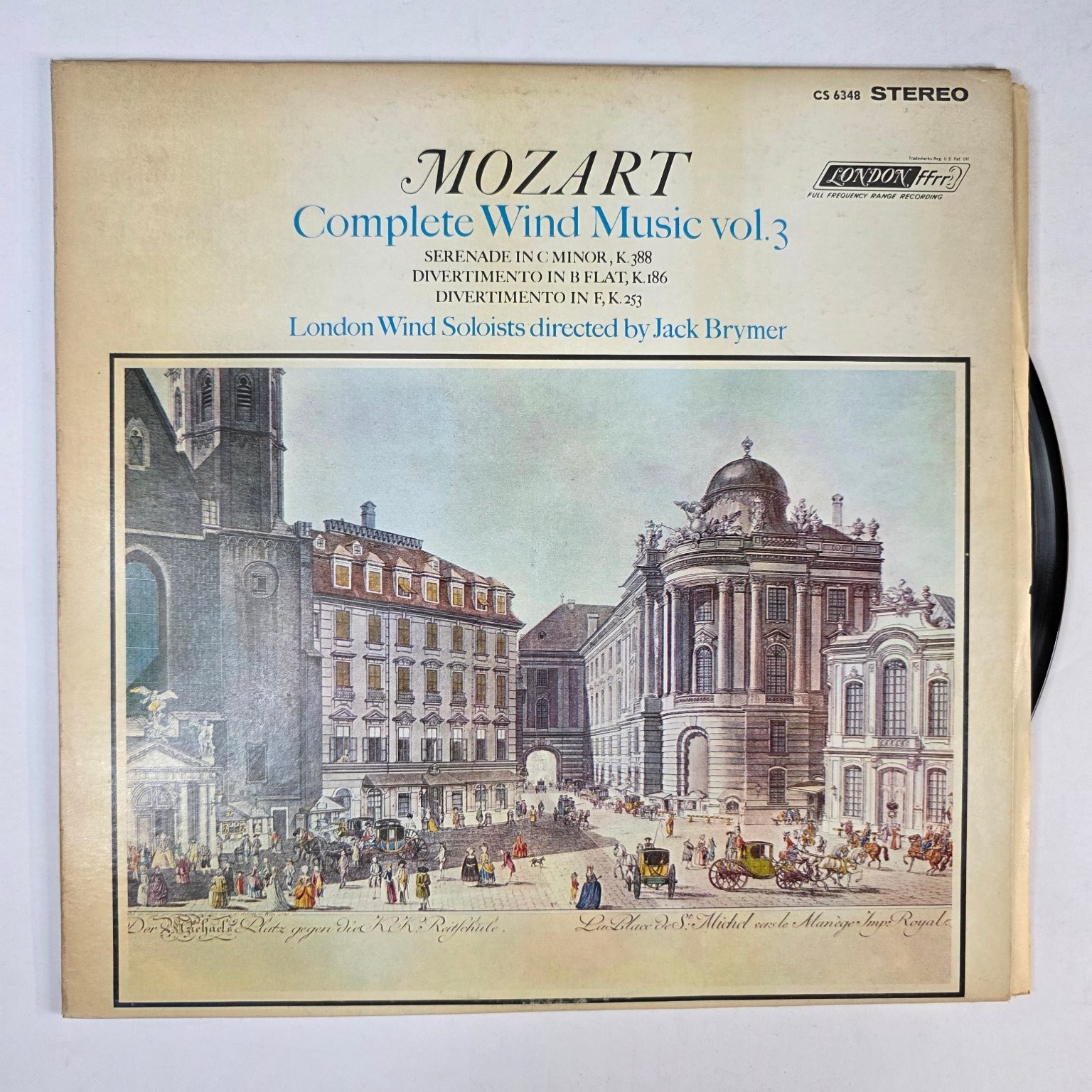 MOZART – Complete Wind Music Vol.3 LP 1963 London Wind Soloists Classical 33 RPM