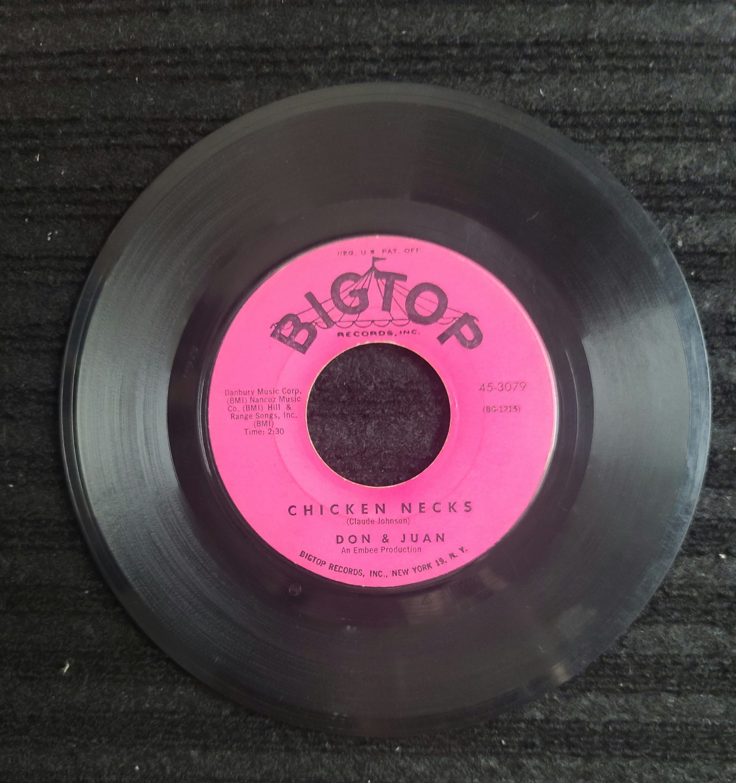Don and Juan Whats Your Name/Chicken Necks Bigtop 45