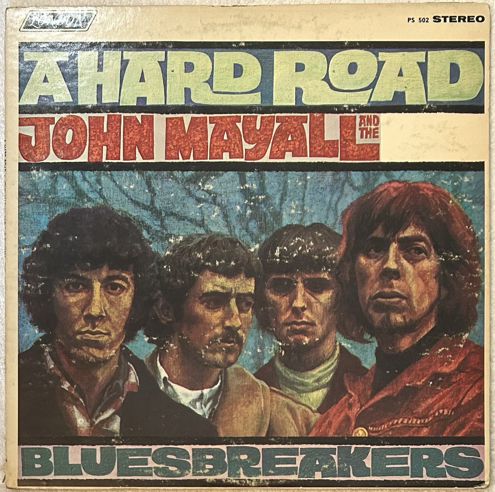JOHN MAYALL BLUESBREAKERS “A Hard Road” PS-502 1967 COVER IS VG / VINYL IS VG+