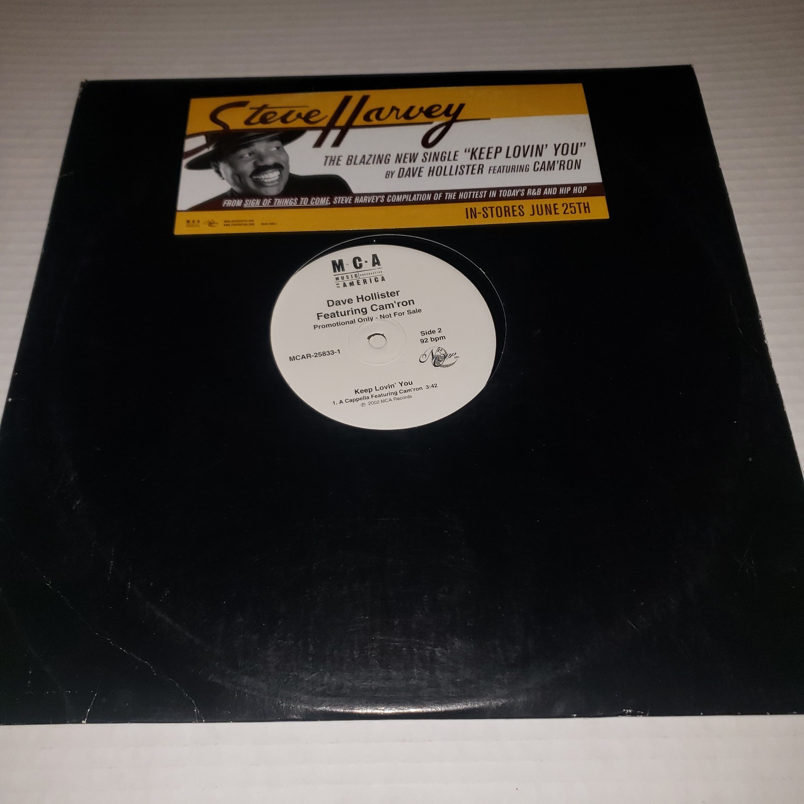 Dave Hollister Featuring Cam’ron, Keep Lovin’ You, (12″, Promo), VG, 3812250161
