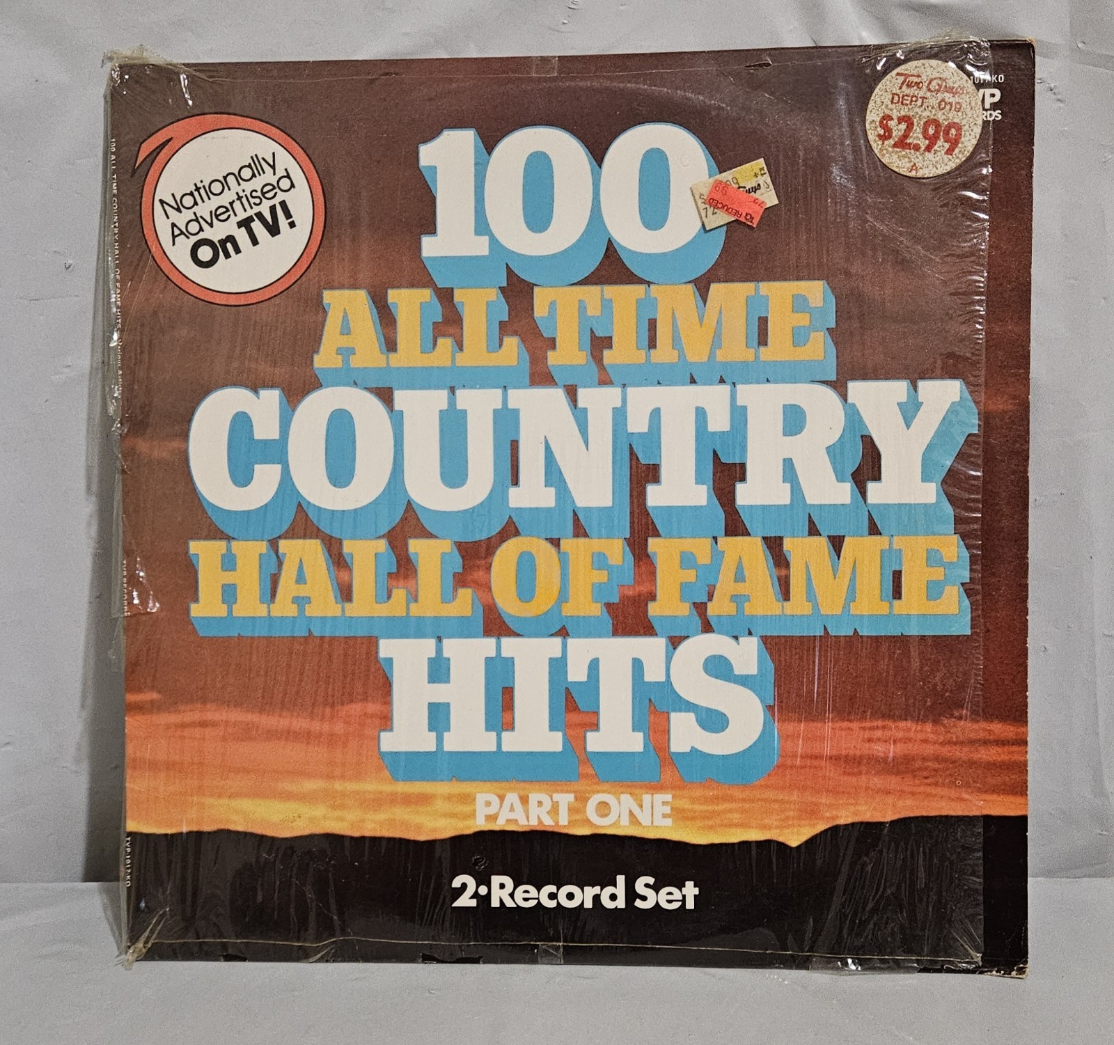 100 All Time Country Hall of Fame Hits Part 1, 2 Record LP Set