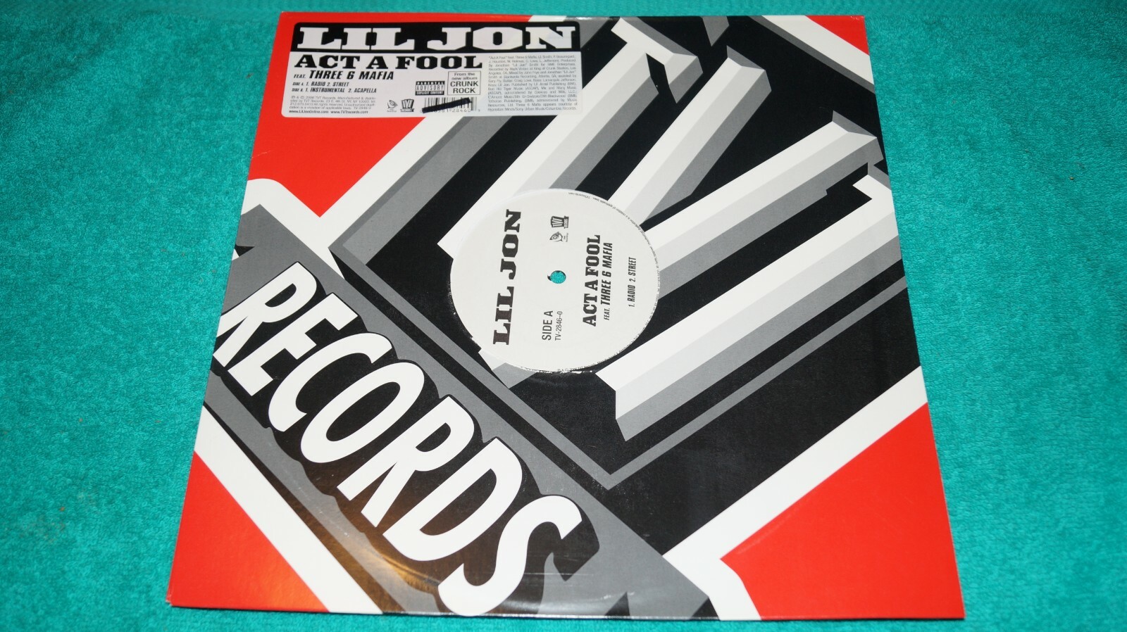 LIL JON – ACT A FOOL – VINYL 12″ SINGLE 2006 TVT RECORDS (TV-2846-0)