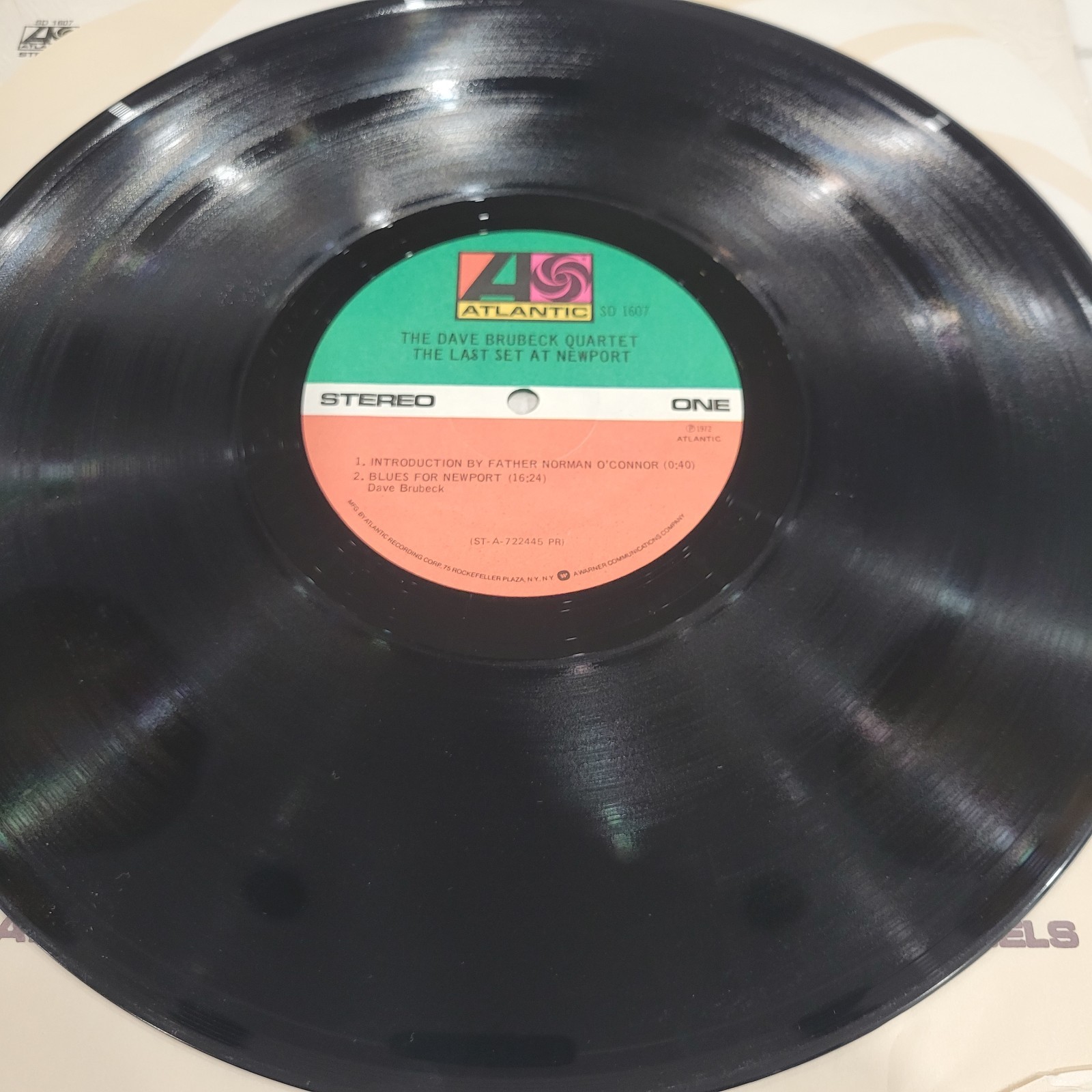 The Dave Brubeck Quartet – The Last Set At Newport Vinyl LP – Atlantic SD 1607