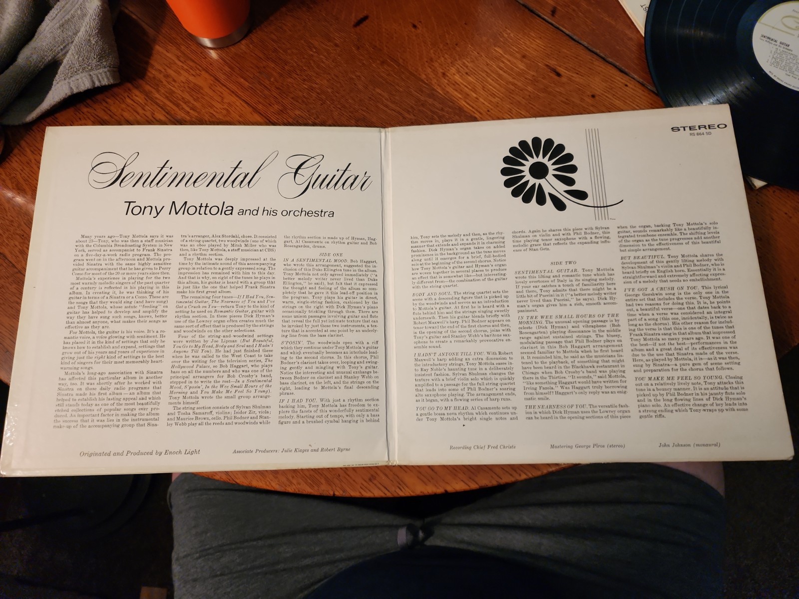 Sentimental Guitar Tony Mottola Gatefold RS864SD Command Vinyl Record LP EX 1964