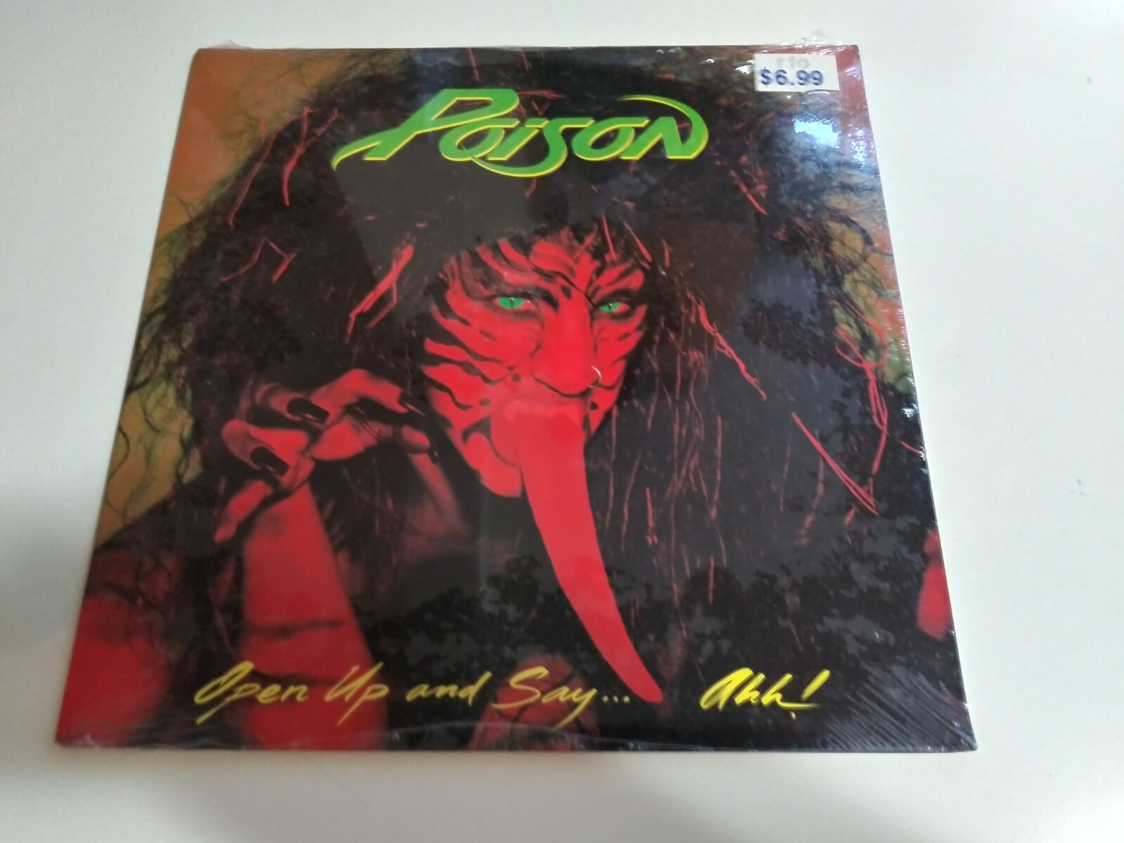 Poison – Open Up And Say …Ahh! Sealed Original Banned Cover Press Record 1988