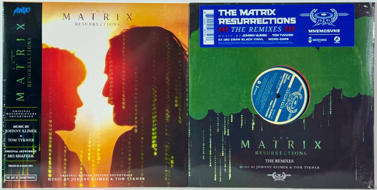 The Matrix Resurrections Soundtrack & Remixes LP Vinyl Record Set / Lot of 2