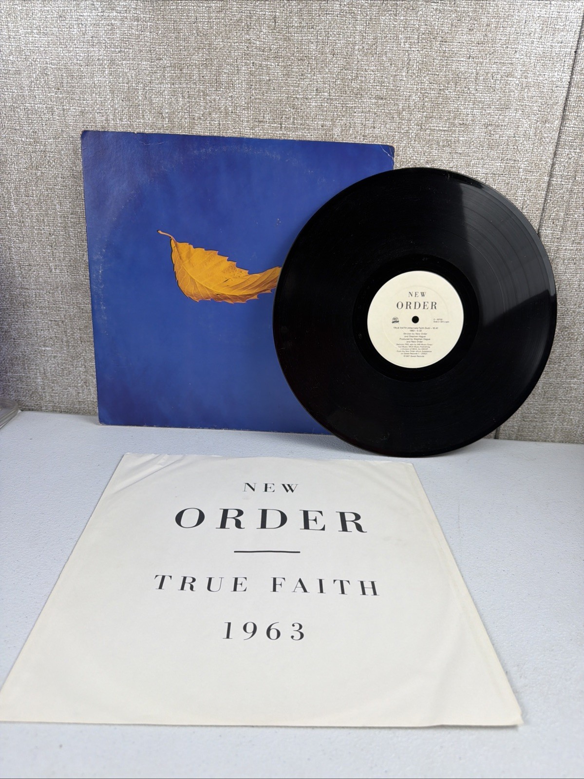 New Order – True Faith / 1963 (1987 Vinyl Qwest Records 0-20733 – 12” Single)