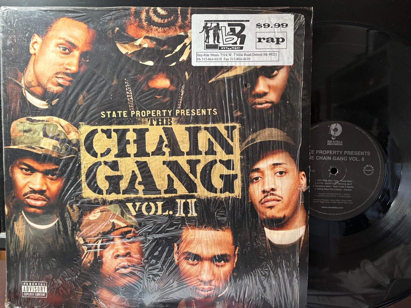 STATE PROPERTY “The CHAIN GANG : Vol. II” 2LP NM/NM Shrink 2003 HIP HOP, RAP