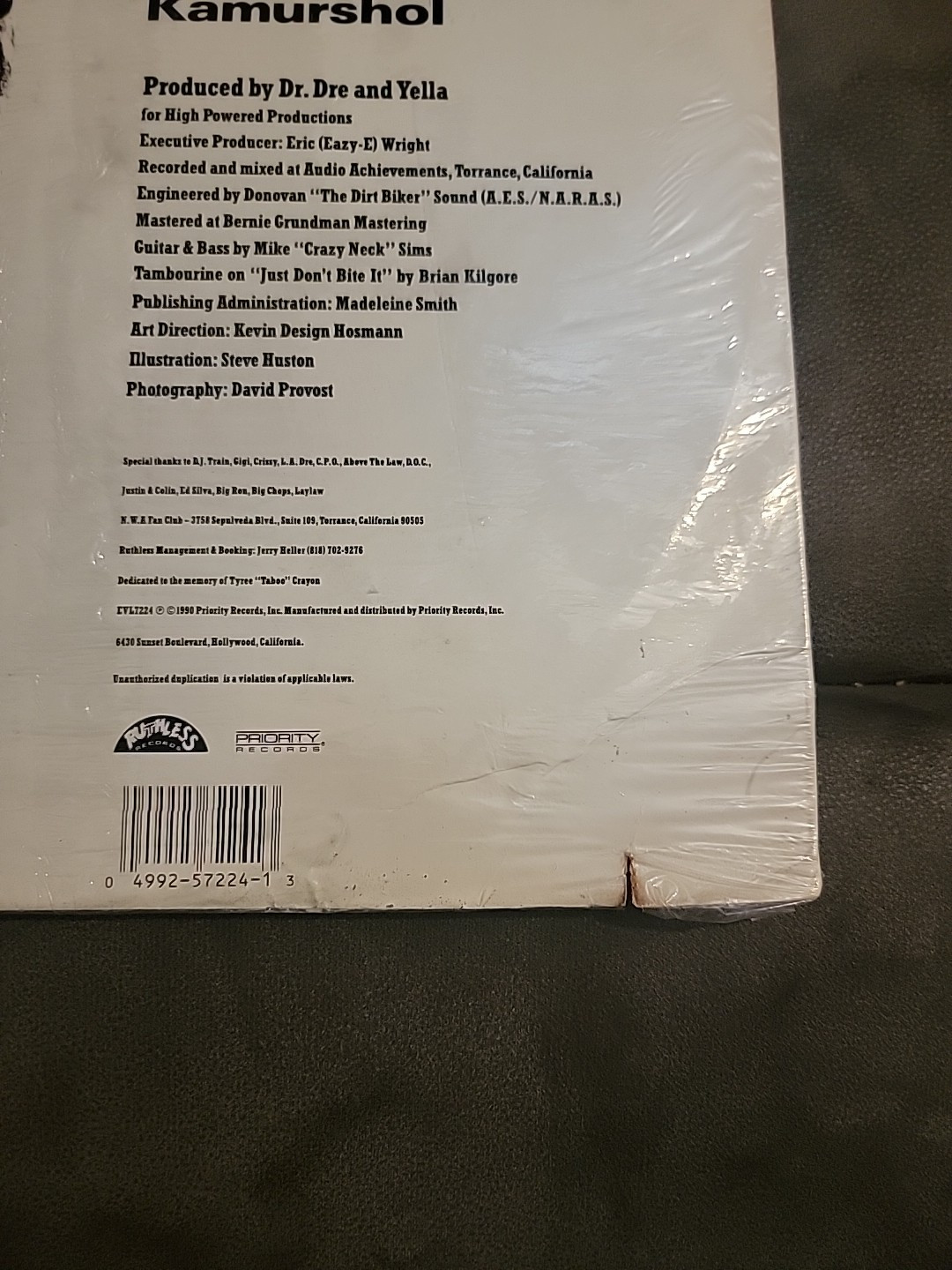 EAZY-E N. W. A 100 Miles and Runnin’ (Vinyl, Aug-1990Priority Records)Sealed
