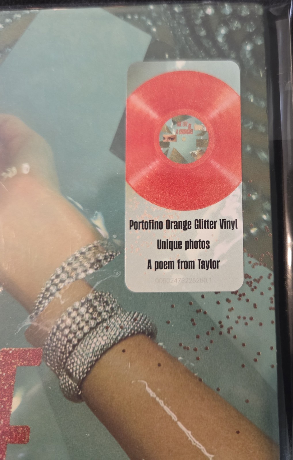 Taylor Swift – The Life of a Showgirl Portofino Orange Glitter Vinyl New Sealed