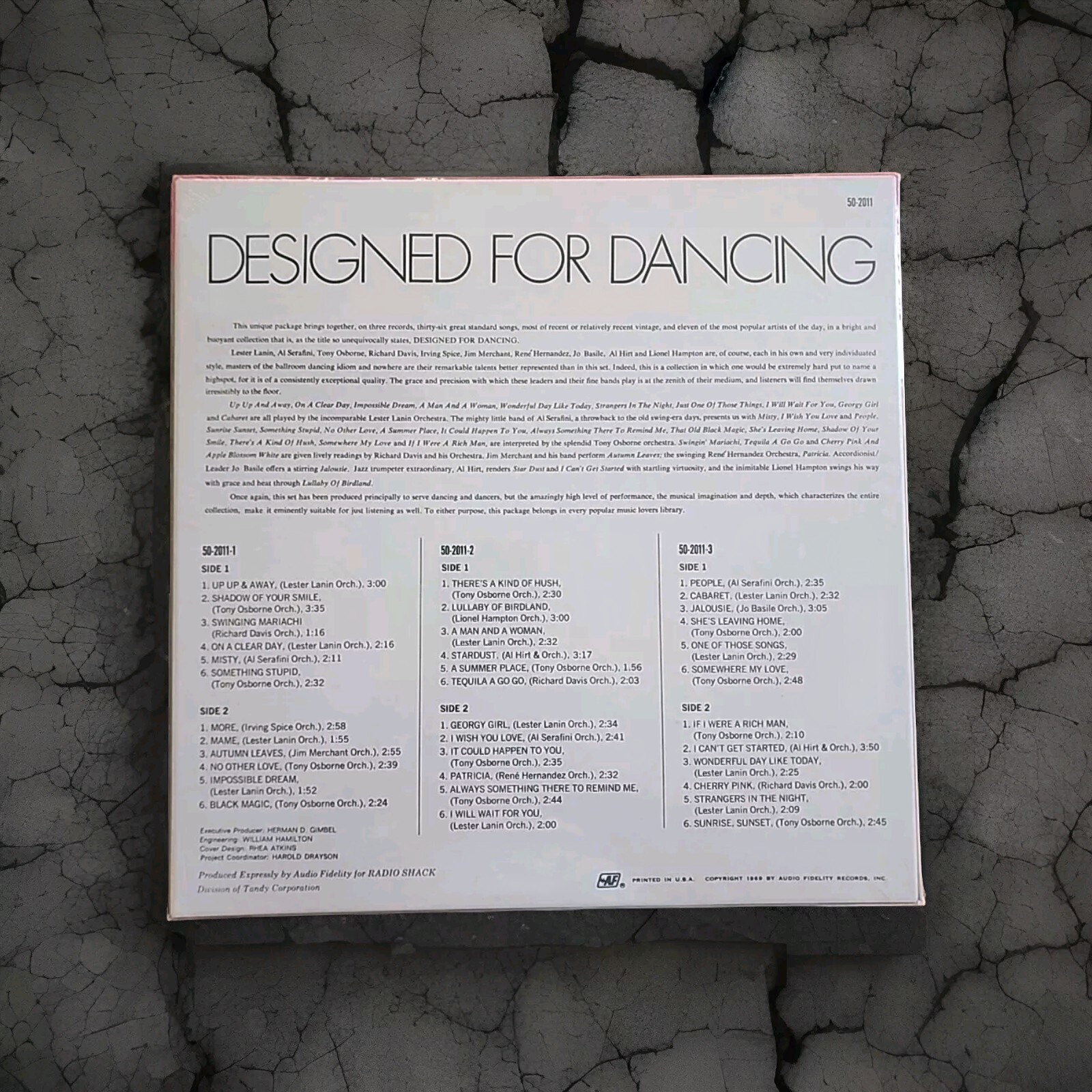 (DANCING) Designed For Dancing Box Set 1969 SEALED 50-2011 Vinyl 12” Vintage