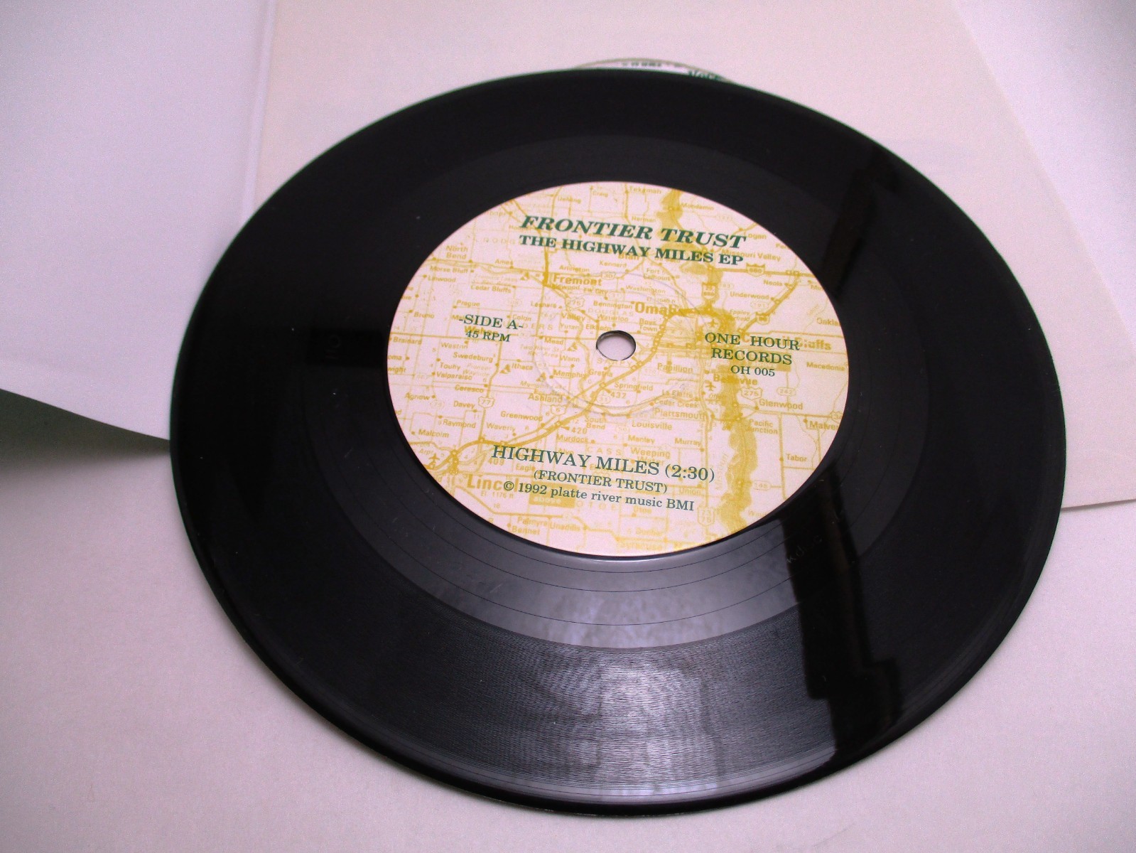 Frontier Trust Highway Miles EP 45 Album 7 inch Record Midwest Nebraska 90’s Alt