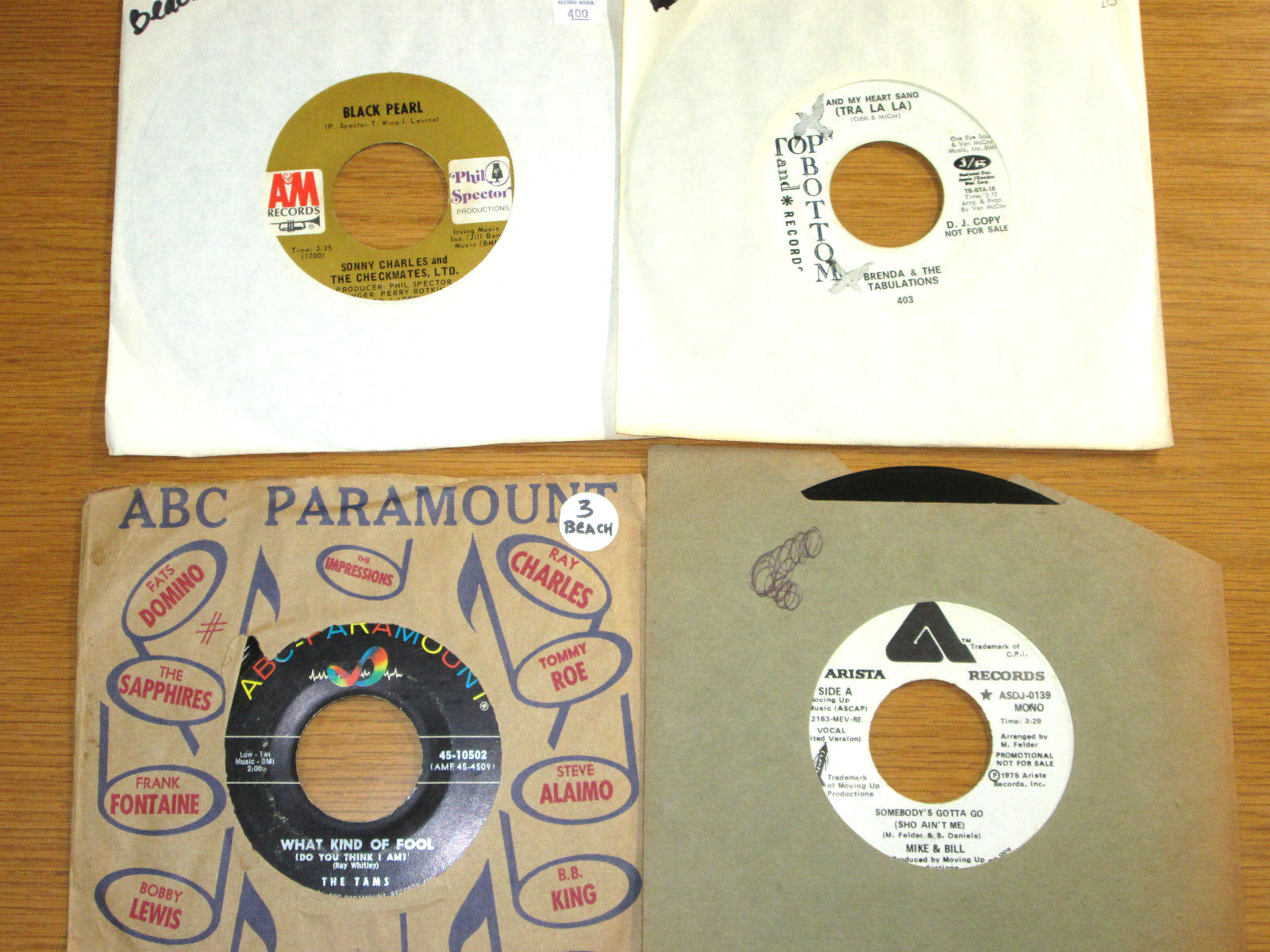 LOT #3 of 100 DIFFERENT SOUL 45 RPMs –