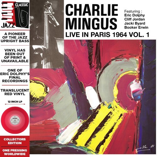 Charlie Mingus – Live in Paris, 1964 Vol. 1 – Translucent Red [New Vinyl LP] Col