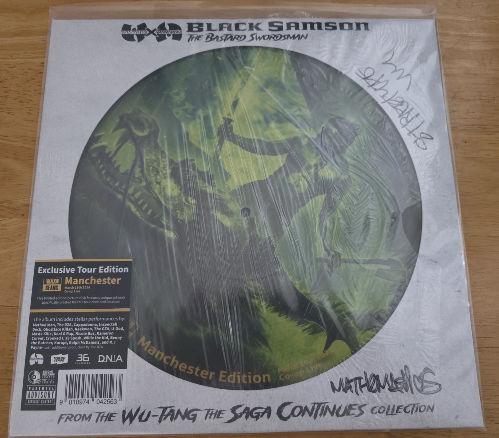 Wu-Tang Clan / Black Samson The Bastard Swordsman Tour Picture Disc Signed