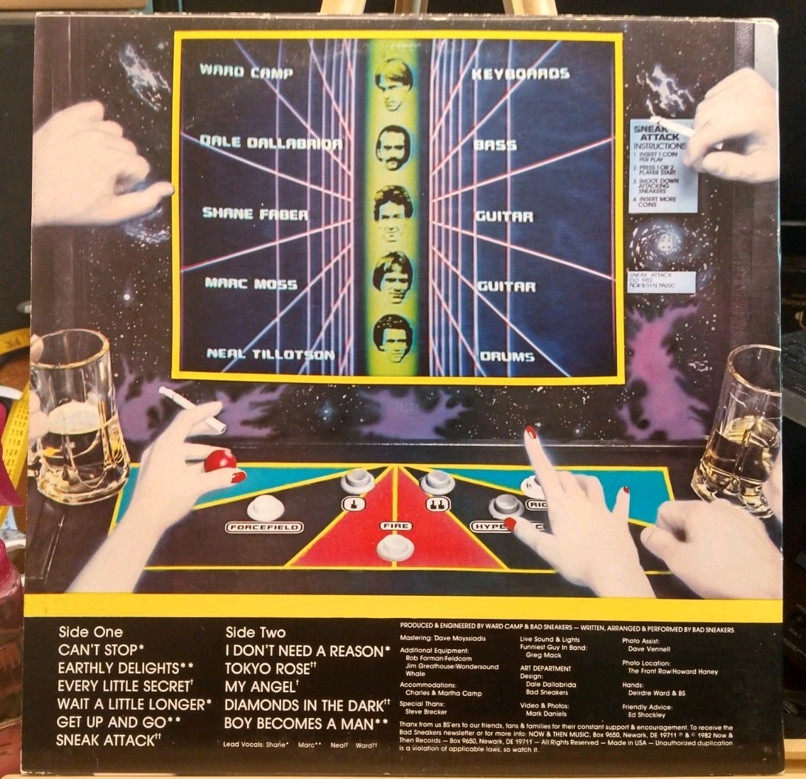BAD SNEAKERS: Sneak Attack, Record Vinyl LP 1982 EX/EX