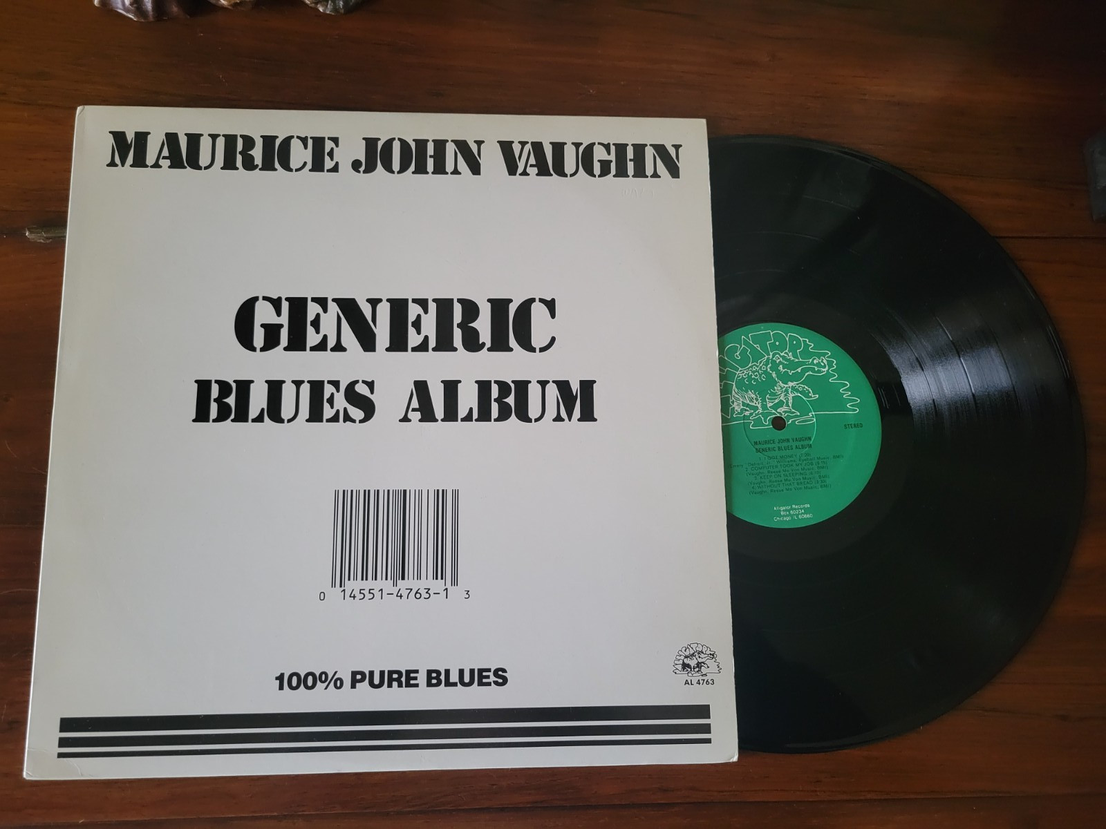 Maurice John Vaughn “Generic Blues Album” Vinyl LP, Alligator Records