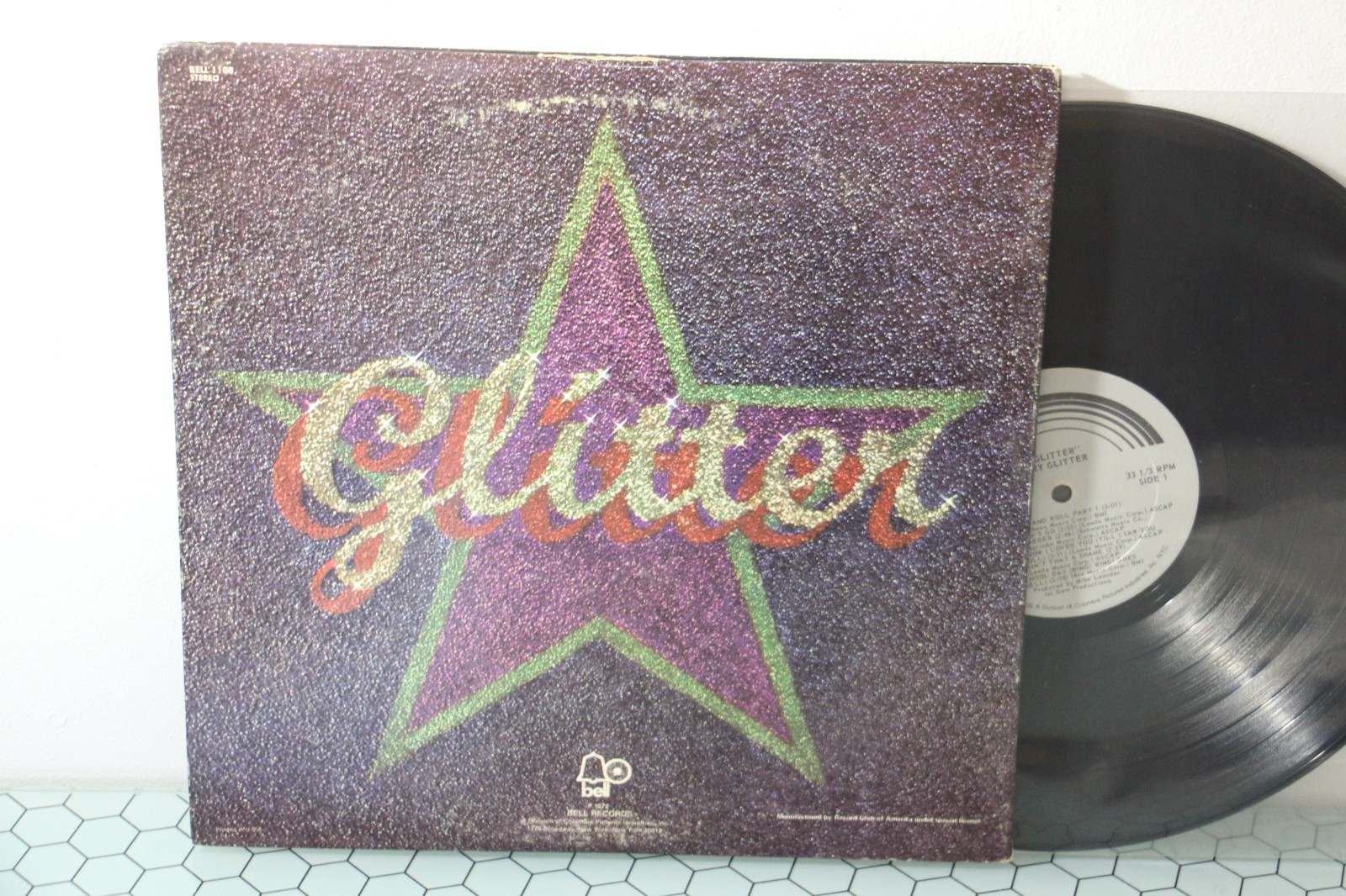 Gary Glitter – Glitter, 1972 LP Self Titled S/T Debut Gatefold, BELL-1108 *NICE*