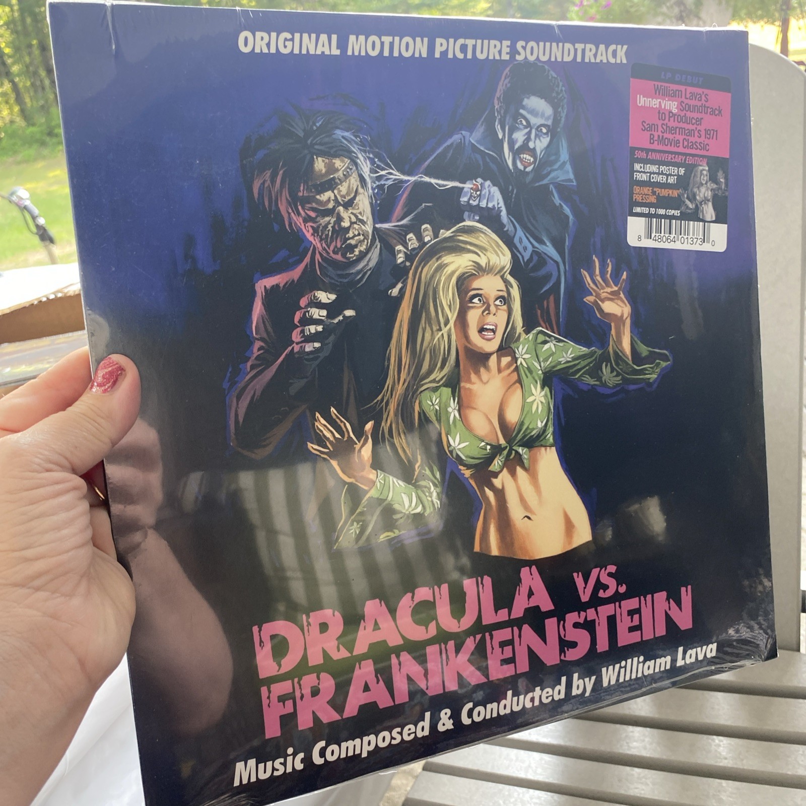 Dracula Vs Frankenstein orig. Motion Picture Soundtrack Vinyl Sealed W/ Poster!