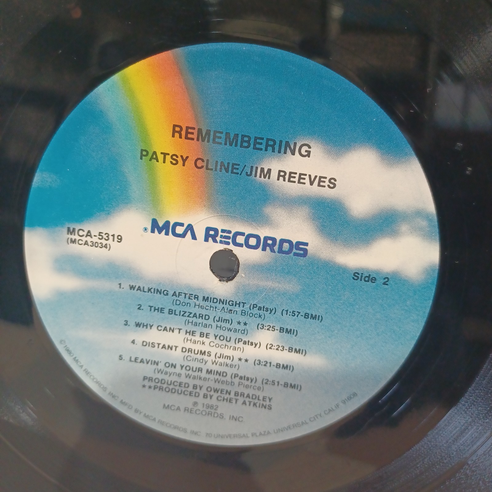 Patsy Cline & Jim Reeves – Remembering Patsy Cline & Jim Reeves – LP VG+ / VG+