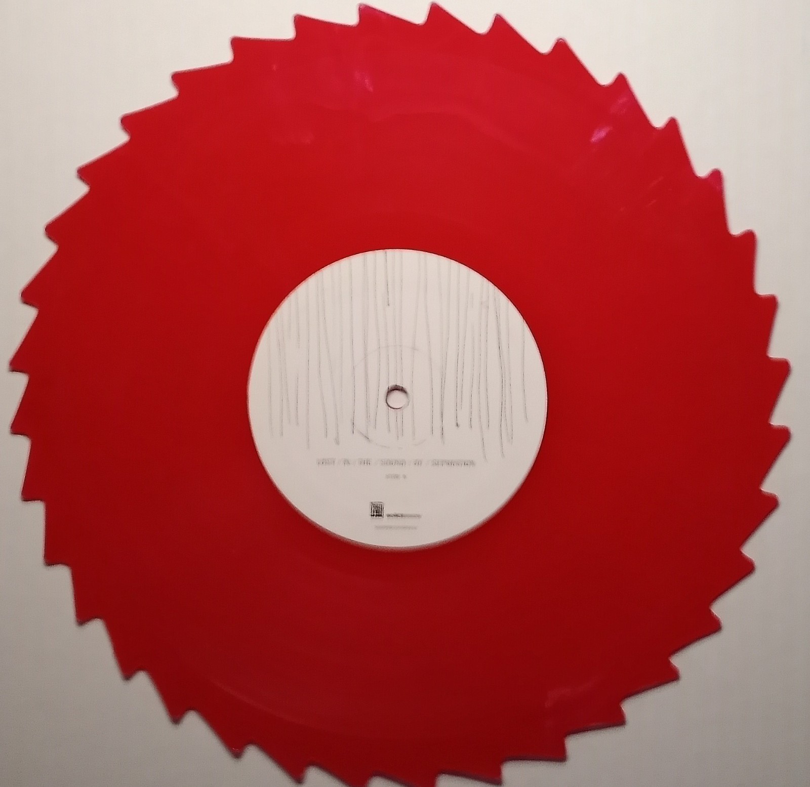 Underoath Lost In The Sound Of Separation Red Vinyl Saw Blade Shaped