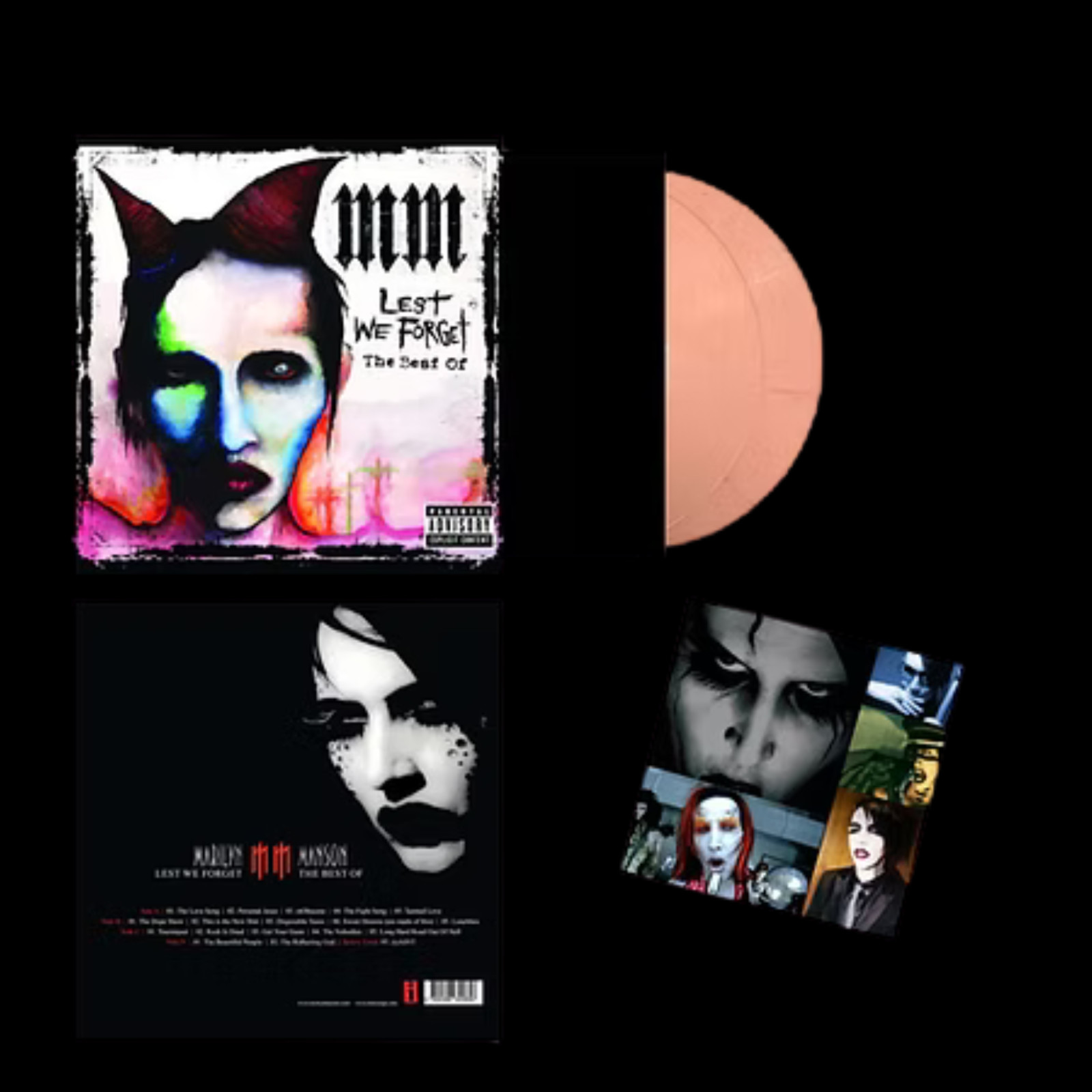 MARILYN MANSON – Lest We Forget Peach Coloured 2LP Vinyl 2025 LP NEW & SEALED
