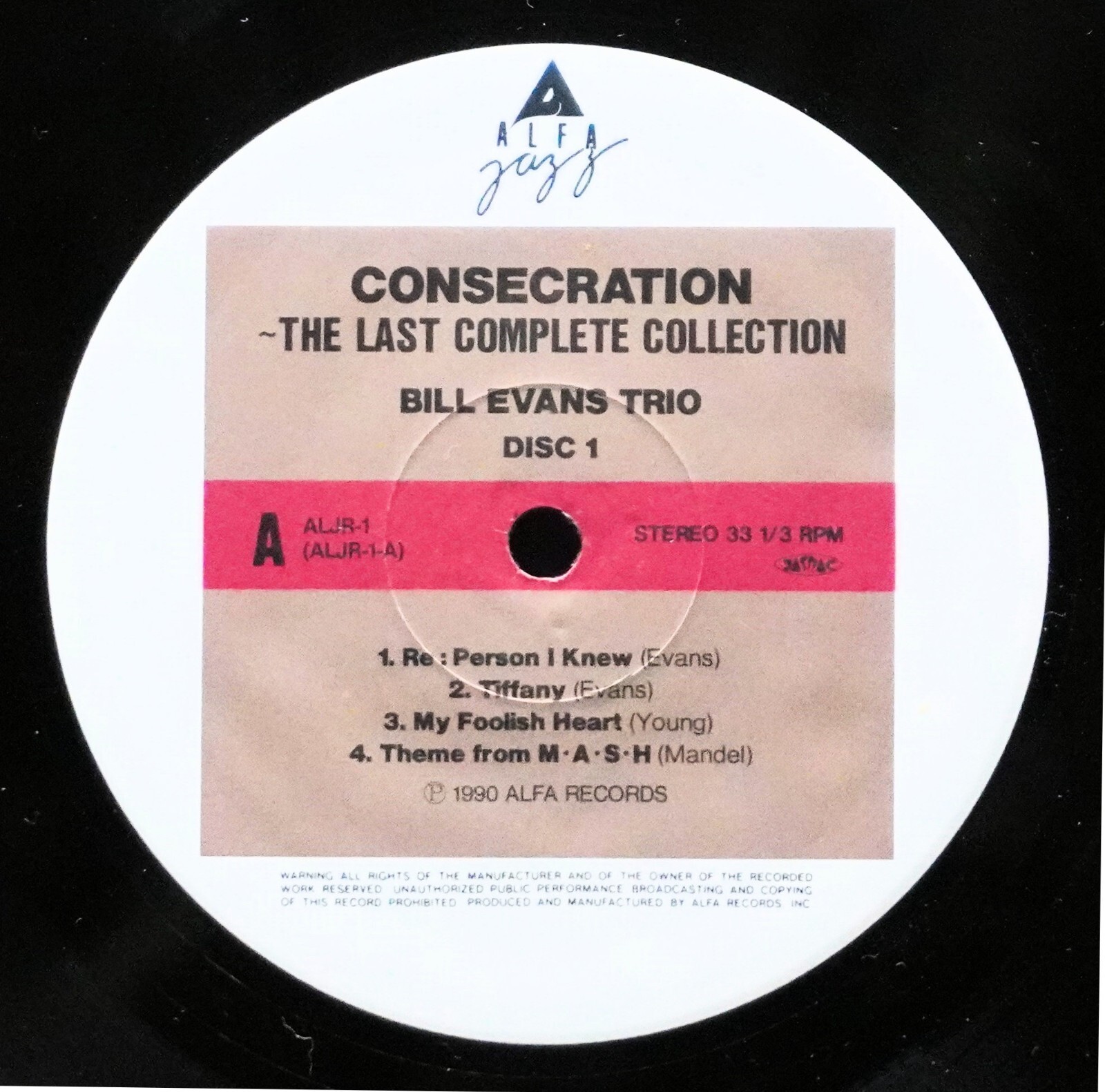 BILL EVANS “CONSECRATION: THE LAST COMPLETE COLLECTION” ALFA Japan 10LP BOX SET