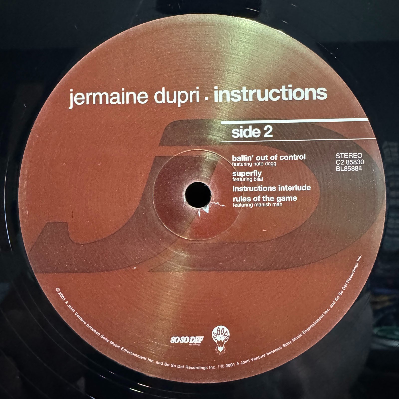 JERMAINE DUPRI – INSTRUCTIONS (VINYL 2LP) 2001!!! RARE!!! LUDACRIS + CLIPSE
