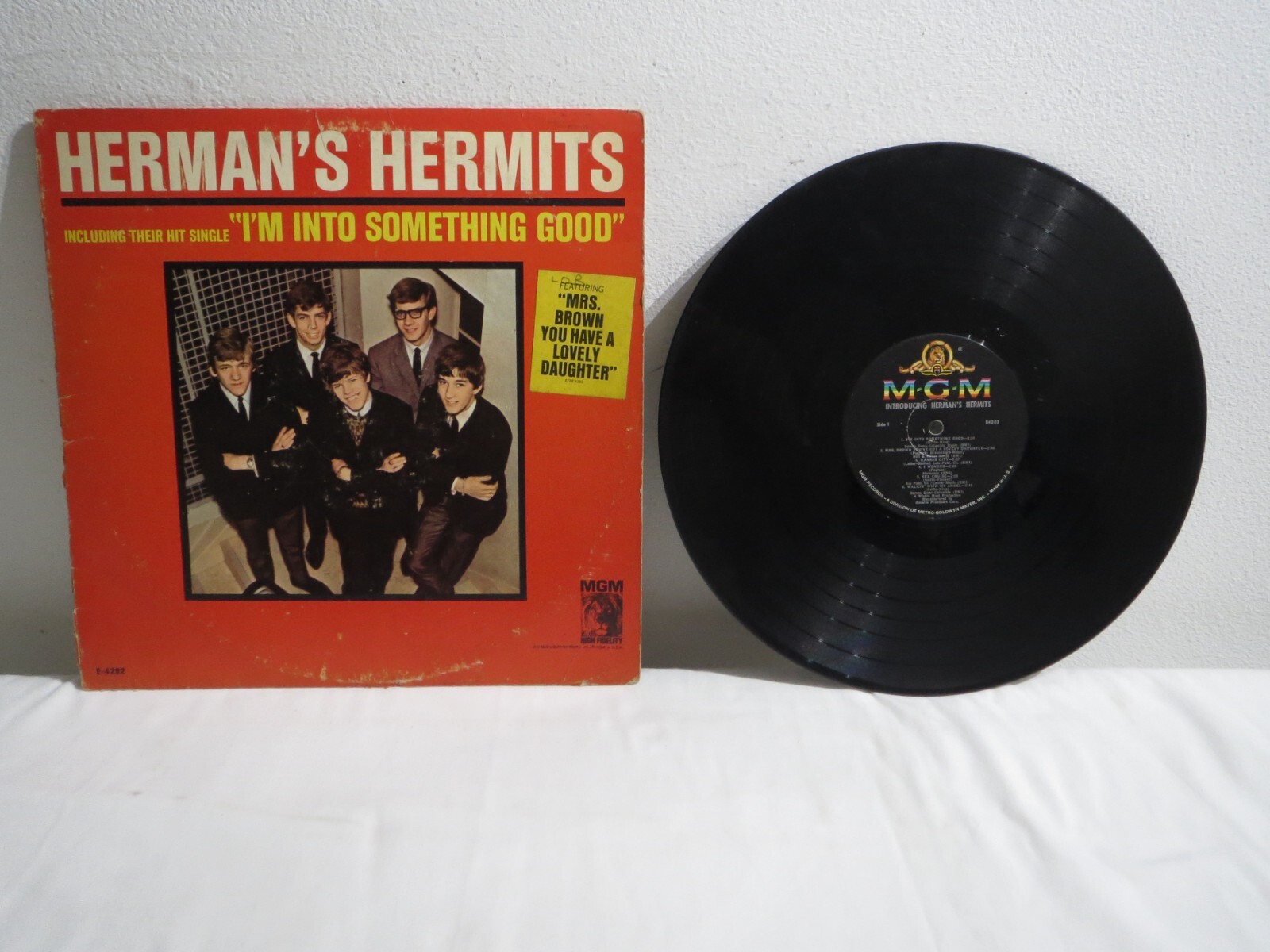 Introducing Herman’s Hermits – MGM – SE-4282 Vinyl LP Album 2nd Cover Mono 1965