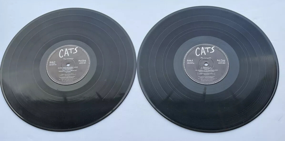 Andrew Lloyd Webber ‎– Cats LP ORIG 1981 London Cast Polydor ‎UK – CATX 001 EX